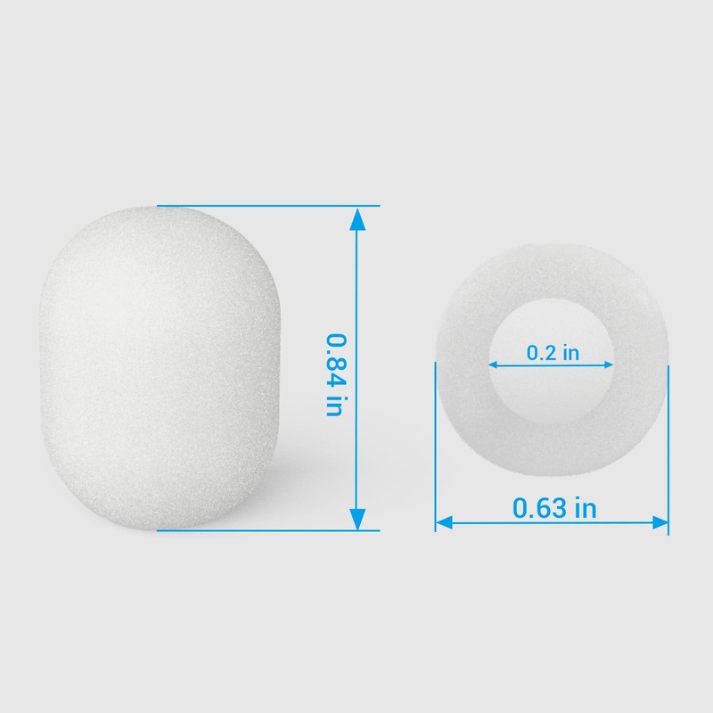 Cubilux Foam Cover for Lavalier Lapel Microphone, Windscreen for Mini