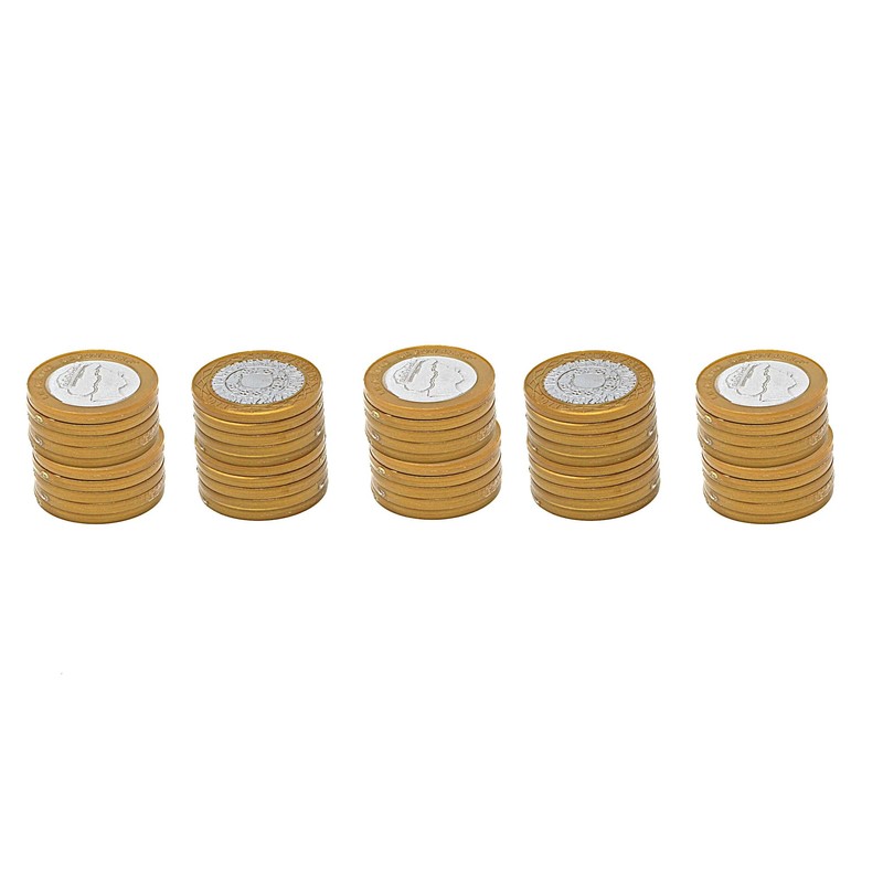 Learning Resources Two Pound Coins, Set of 50