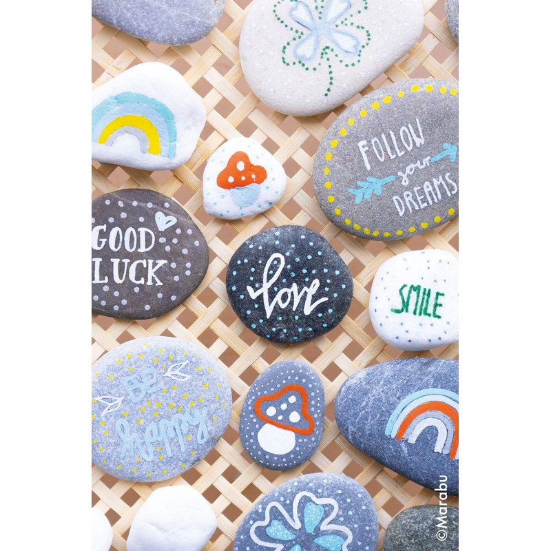 Marabu Deco Painter 3-4mm Tip-White, Marker Pen, 0.5 x 5