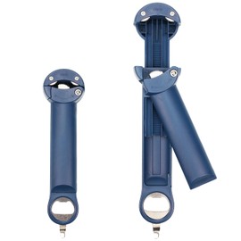 Multifunctional Bottle Opener Jar Opener, Adjustable Can Opener for Bottles Beer and Easy-open Can, Multi Kitchen Cap Remover (Blue)