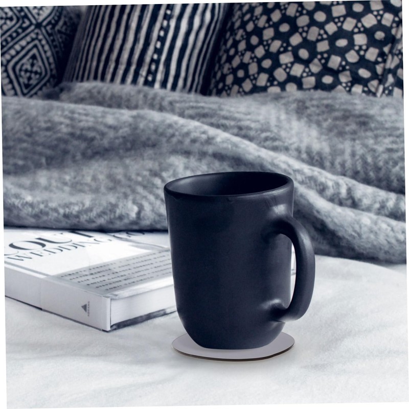 MAGICLULU 1Pc Black Acrylic Cup Mat Creative Heat Insulation Coaster
