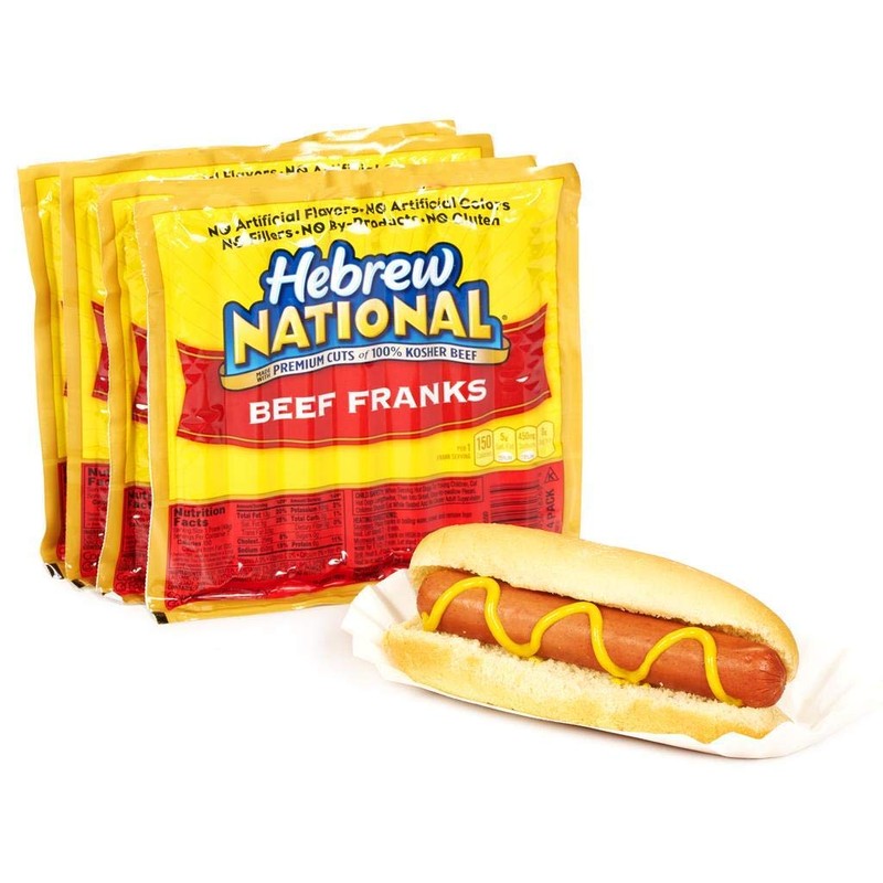 Hebrew National Beef Franks, 12 Oz (4 Pack) 28 Total