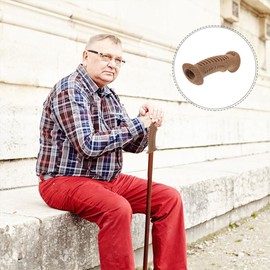 Pack of 2 Handle for Trekking Poles, Ski Grips, Hiking Pole Grips Made of Cork, Pole Grip for Outdoor Use, Ski Pole Grip, Cork Grip for Stick, Stock Replacement Part Light Brown MILISTEN