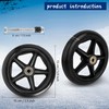 6 Pcs 6 Inch Replacement Walker Wheels with Bearing and