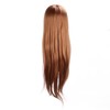 Long Hair Mannequin Head Light Brown Hairdresser Practice Training Head