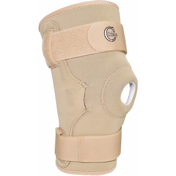Solace Care Stabilized Hinged Open Neoprene Knee Support | for