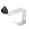 Set of 2 Stainless Steel Door Stoppers with Coat Hooks,