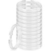 Rocky Mountain Goods Simple Spaces Clear Plastic Curtain Rings -