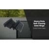 Kiavetta Aluminum Self‑Closing Gate Hinge – Heavy‑Duty Nylon/Polymer, Adjustable Tension,