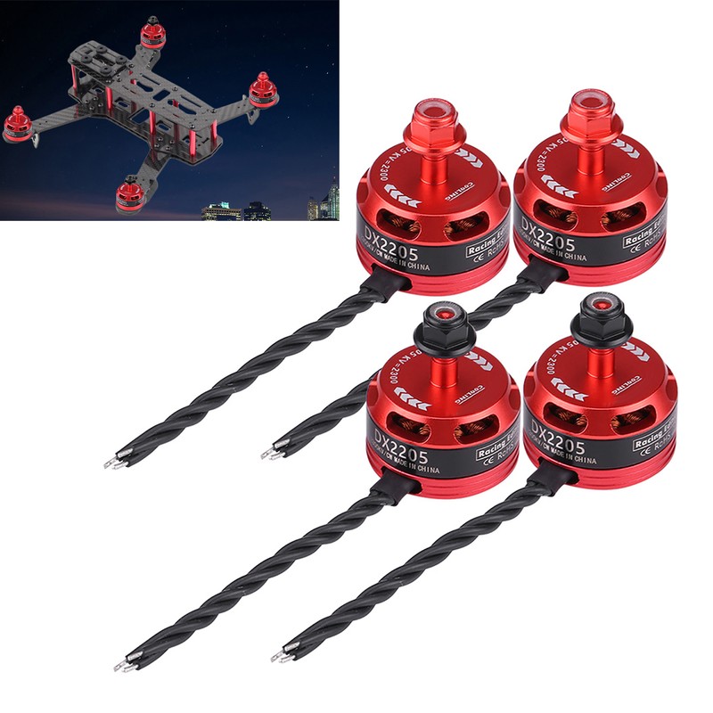 4pcs DX2205 2300KV 2-4S Brushless Motor for X210 X220 250
