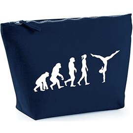 Hippowarehouse Gymnastics Evolution printed make up cosmetic wash bag 18x19x9cm