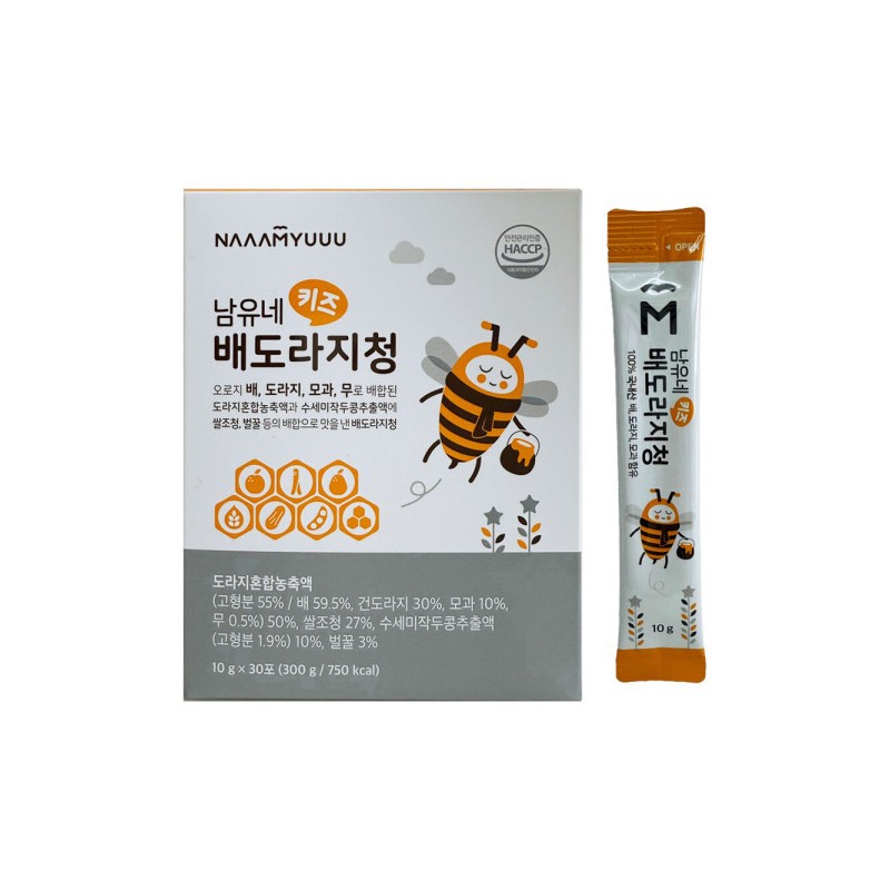 Namune 남유네 키즈 배도라지청 10g x 30개입 3개 / 써클