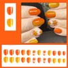 RIICFDD Fall Pres On Nails - Short Almond Shape Acrylic