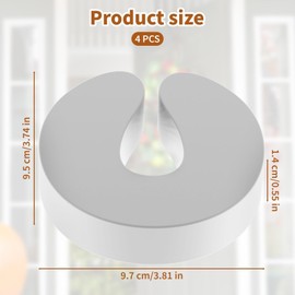 4PCS Door Finger Pinch Guard, Foam Door Stoppers for Top of Door, Baby Proof Door Slam Stopper Cat Door Latch, Door Holder to Keep Door Open Prevent Finger Pinch Injuries