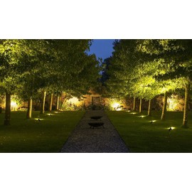 Long Life Lamp Company 3 x GU10 Outdoor Garden Spike Light Ground Mount IP65 Matt Black ZLC01BS