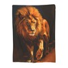 Bidesk Lion Blanket Soft Cozy Flannel Throw, Warm Lightweight Fuzzy