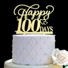 Decoración para tartas Happy 100 Days para baby shower, decoración