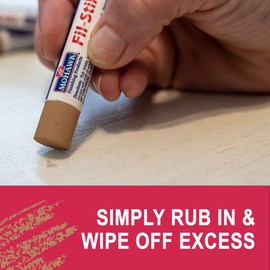 Mohawk Fill Stick (Fil-Stik) Putty Stick for Wood Repair - Golden Nutmeg KMC - Rub On Semi-Soft Wax Filler
