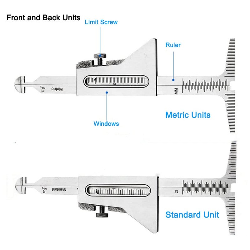 Hi-lo Welding Gauge Meter Test Ulnar Inspection Stainless Steel Gauge