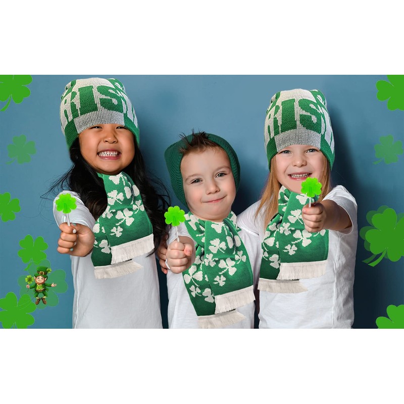St. Patrick's Day 500-Pack Green Shamrock Lollipops, 8-Gram Individually Wrapped