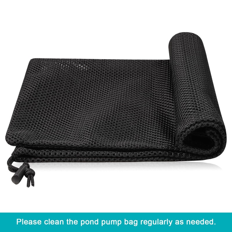Hecaty Large Pump Barrier, Pond Pump Filter, Black Media Nylon