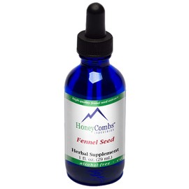 HoneyCombs Fennel Seed Extract – Fennel Seed Herbal Supplement for Digestion, Spleen Health and Liver and Kidney Support – Alcohol-Free, Cold Pressed Fennel Extract Liquid, 1 Fl Oz