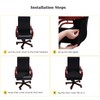Computer Office Chair Cover，High Stretch Removable Washable Chair Seat，Chair Protector
