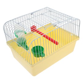 Kisangel Portable Birdcage Parrot Carrier Finches Cage Bird Travel Cage Bird Cage Macaw Cage Iron Yellow