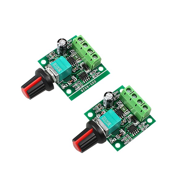 Exqutoo 2Pack PWM Speed Controller Adjustable Driver Switch Low Voltage