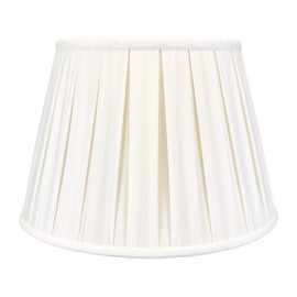 Royal Designs Empire English Pleat Basic Lamp Shade, White, 10 x 14.5 x 10