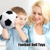 ZPSOSPZ Football Plush Football Throw Pillow, Plush Football Toy, Round
