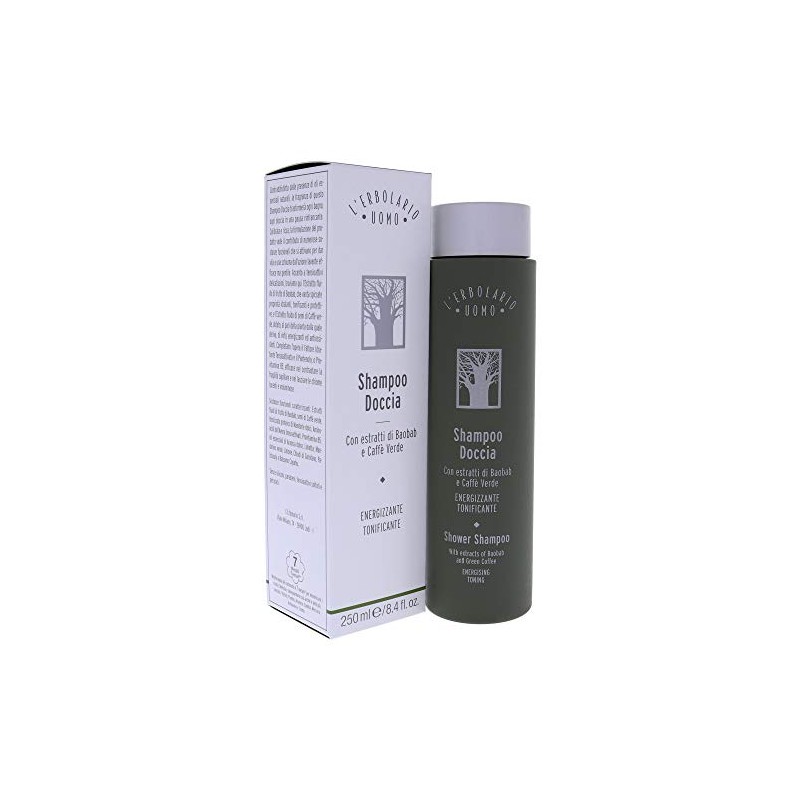 LErbolario Uomo Shower Shampoo For Unisex 8.4 oz Shampoo