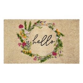 Calloway Mills Cottage Floral Wreath Doormat (18" x 30" x 1.50")