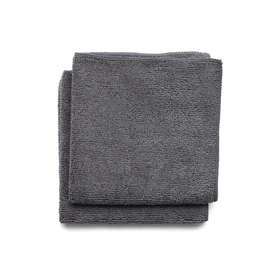 Brabantia 118029 Microfibre Cleaning Cloths (x 2), Machine Washable, Dark Grey