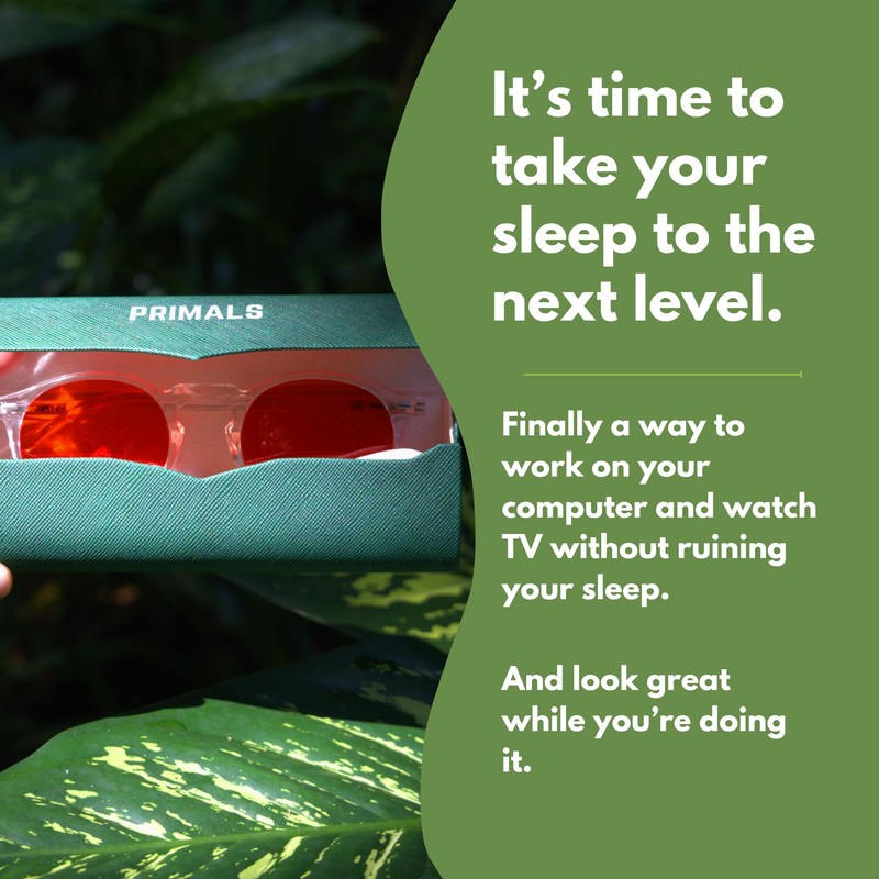 PRIMALS Blue Light Blocking Glasses - Extra Strength - Blocks