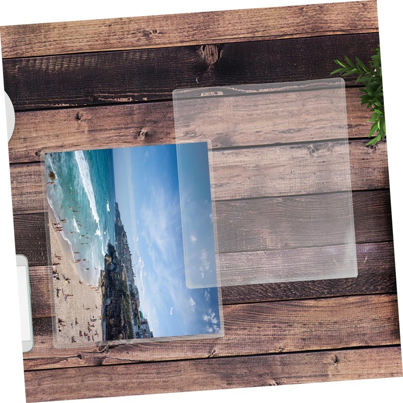 Operitacx 10 Pack Hard Plastic Photo Protectors Waterproof Document Page
