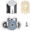Replacement Shower Door Fixing Wheels 23mm in Chrome - 4X