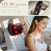 Back Massager with Heat,Shiatsu Pillow for Body Pain Relief Purple