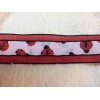 Expressions Red and Black Ladybug Linen Look Wired Ribbon 2.5"Wide