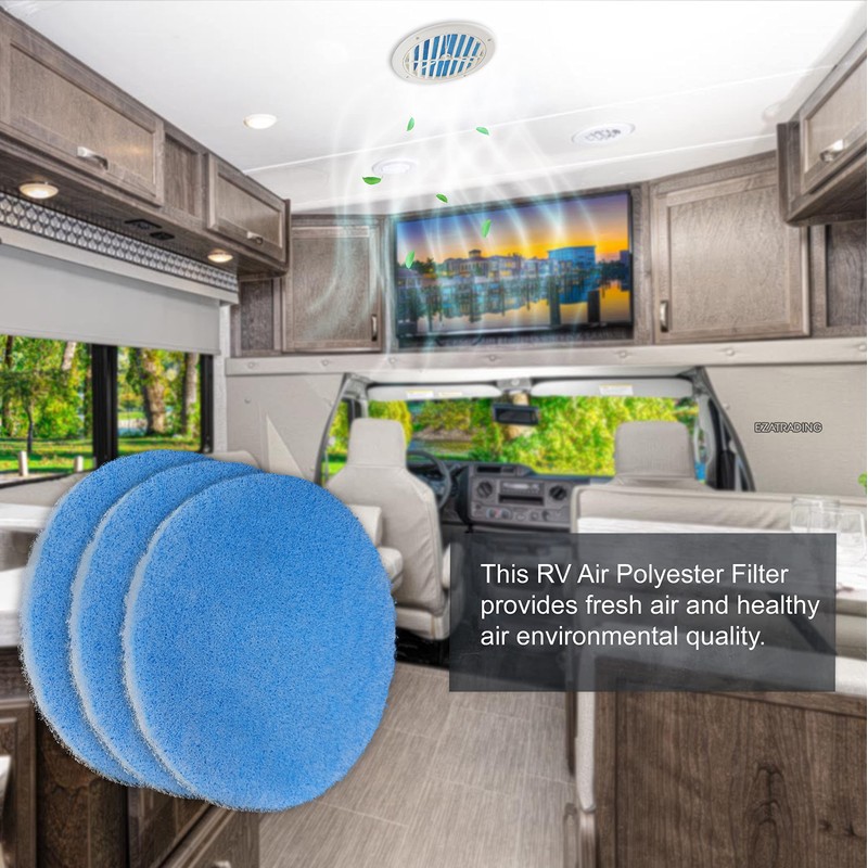 RV Air Conditioner Filter - RV 5.25" Round Air Duct