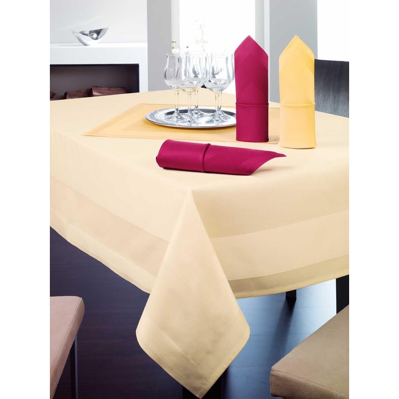 texpot Tablecloth 80 x 80 cm Bordeaux Satin Edge 100%