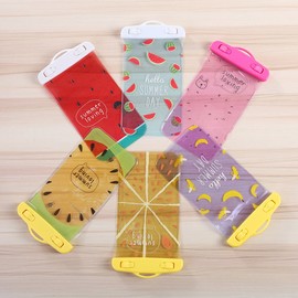 Waterproof Case Colorful Fantastic Fruit Design Universal Durable Underwater Dry Bag, Touch Responsive Transparent Windows,Watertight Sealed System(Blue Watermelon)