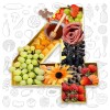 12inch 4 Years Birthday Party Anniversary Charcuterie Board Shaped Box