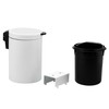bremermann Wall-Mounted Cosmetic Bin, 3 Litres, Bathroom Bin, 2-Way Mounting,
