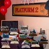 POMNUG 12-Pack Train Honeycomb Centrepieces Retro Train Centrepieces Table Decorations