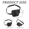 4 pieces black one-eye eye mask, comfortable and breathable, blackout