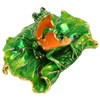 Lotus Leaf Frog Jewelry Box Hand Painted Innovative Metal Jewelry