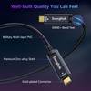 swegltek Fiber Optic USB C Cable(50ft),10Gbps Active Optical Type C