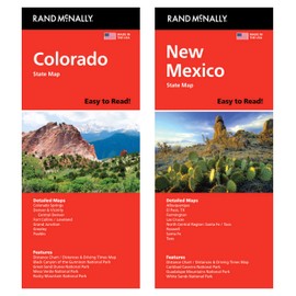 Rand McNally State Maps: Colorado and New Mexico (2 Maps)