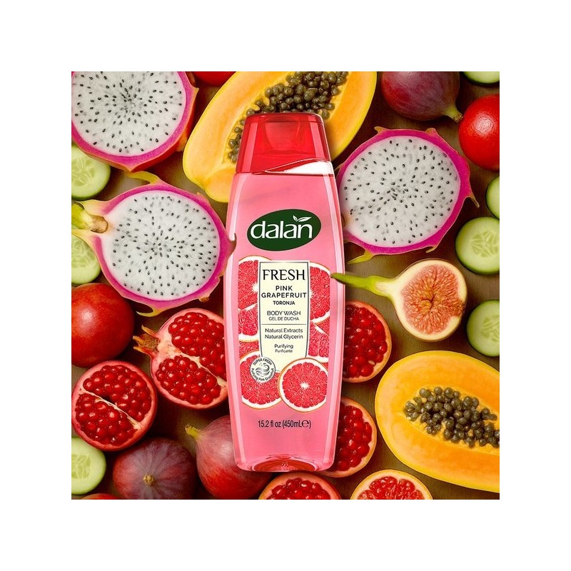 Dalan Fresh Body Wash Pink Grapefruit Scented Body Cleanser 450ml